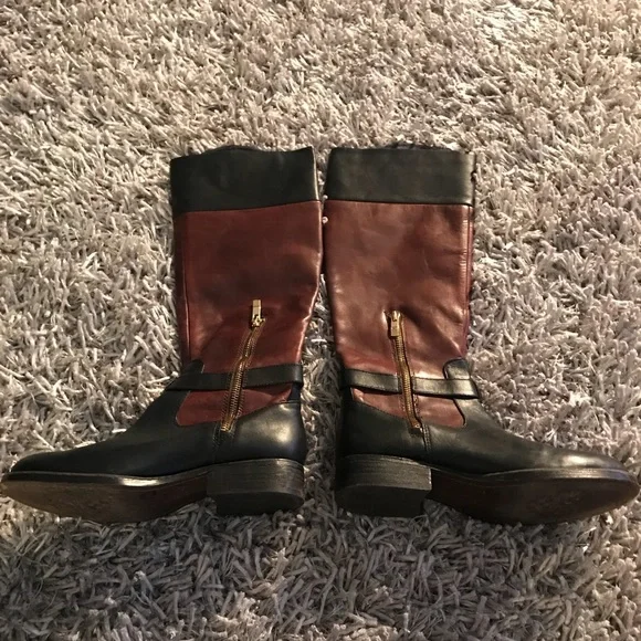 Vince Camuto Boots Riding Knee Flavion 2 Tone 7.5 - Picture 3 of 8